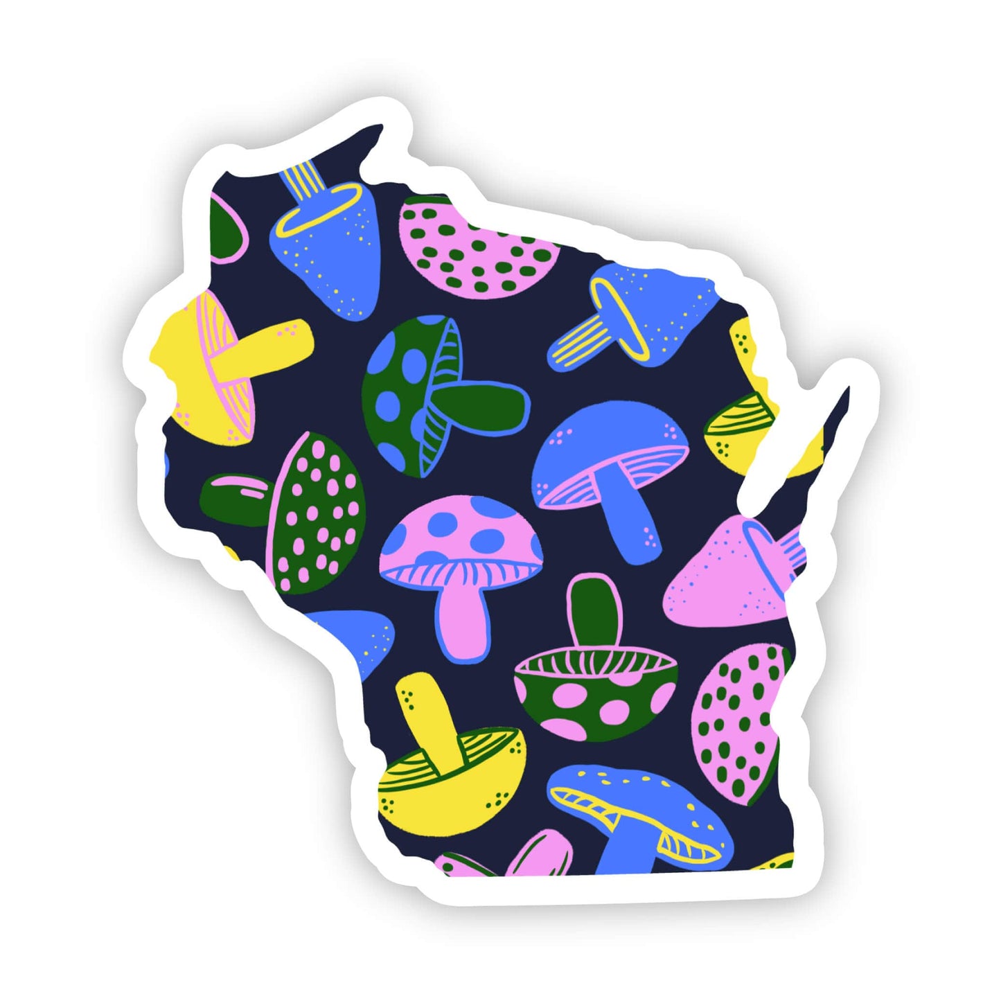 Wisconsin Sticker - Mushroom