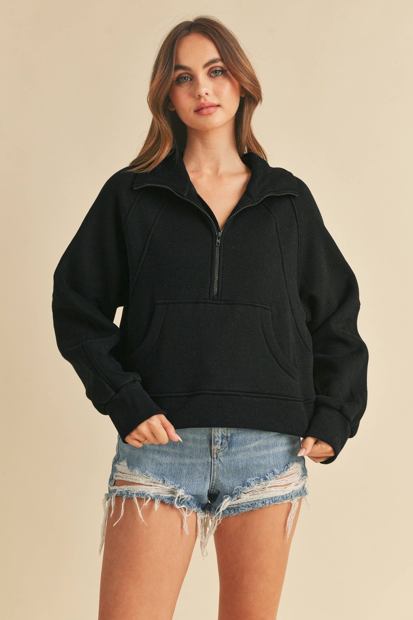 946CK Drea Half-Zip Hoodie