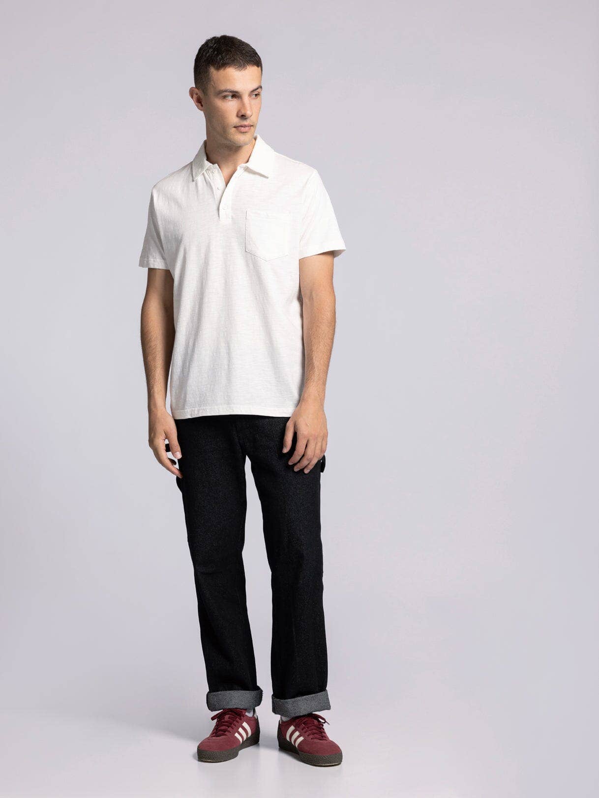 WILLIAM TOP - Cotton Collar Tee