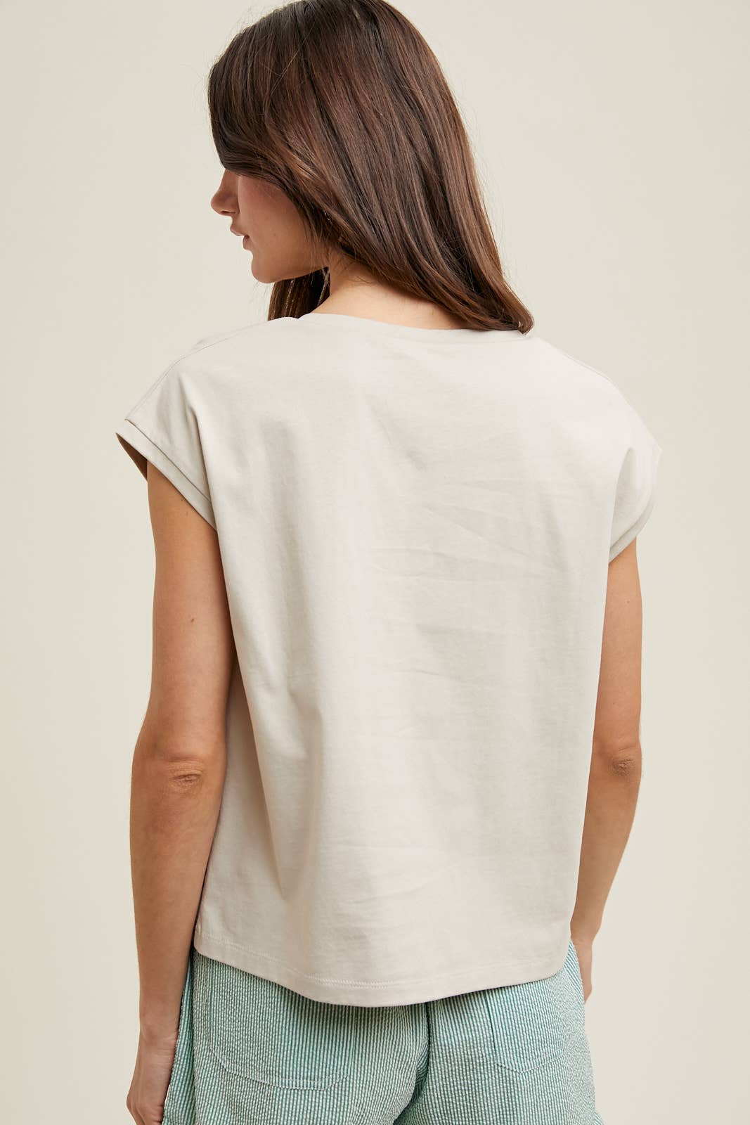 V-Neck Basic Muscle Top