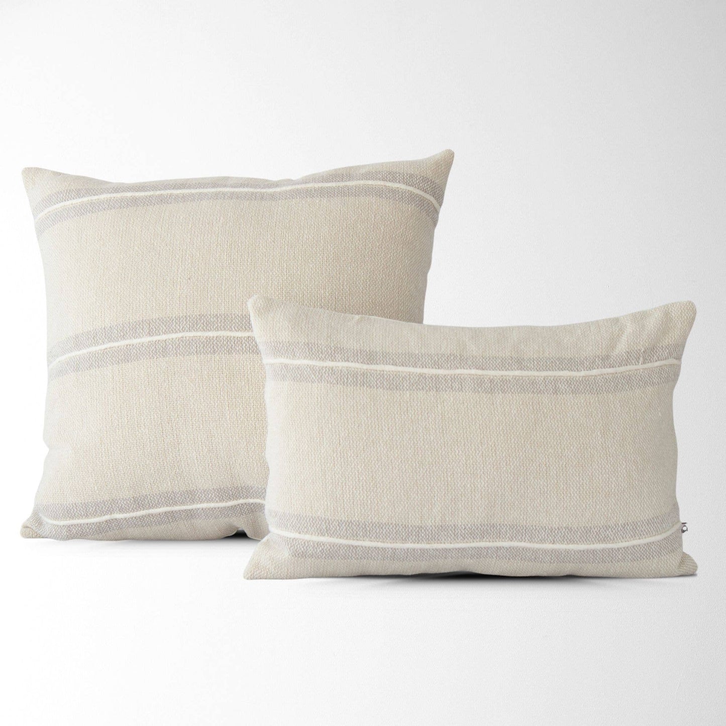 Striped Textured Pillow Cover