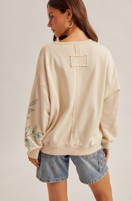 Garden Print Sweatshirt