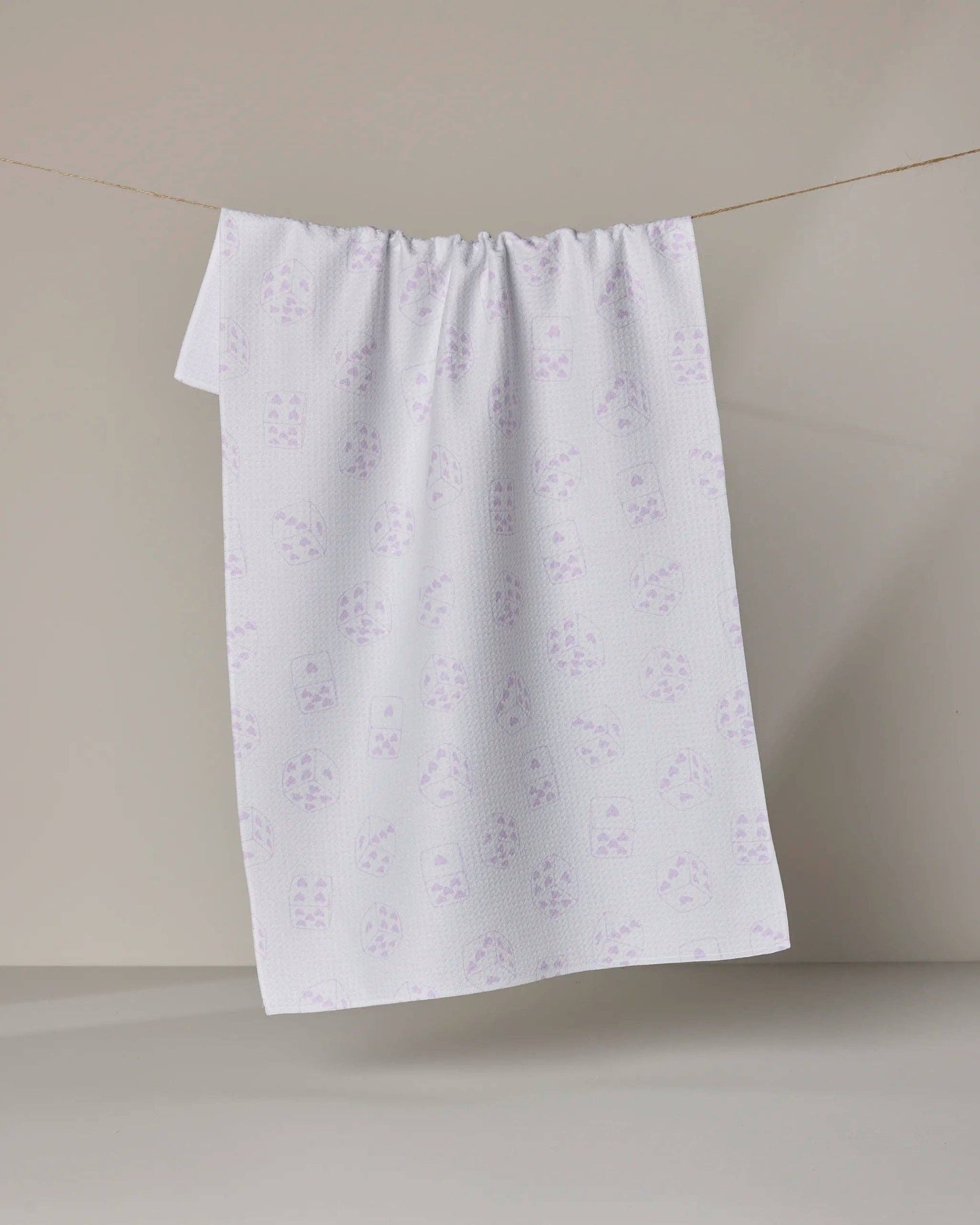 Bet on You White Tea Towel