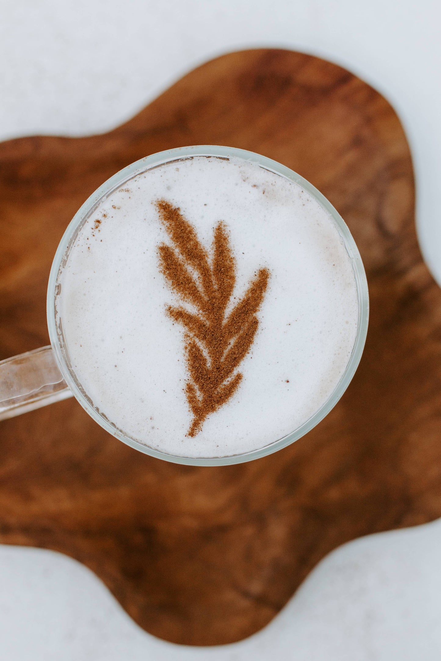 Olive Branch Latte Art Stencil