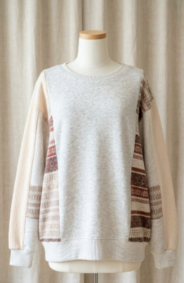 Multi-Texture Sweatshirt