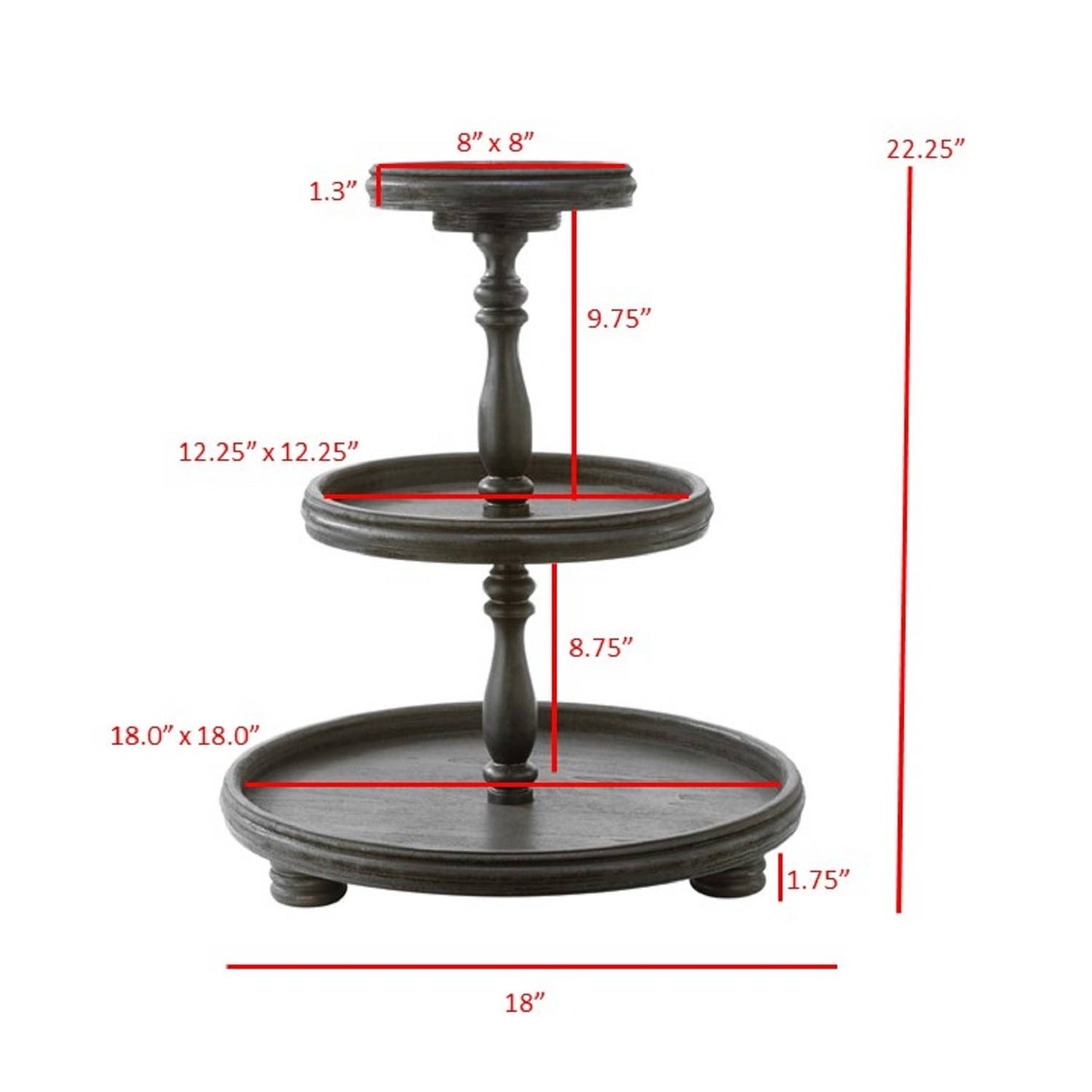 Three Tier Wooden Display Stands