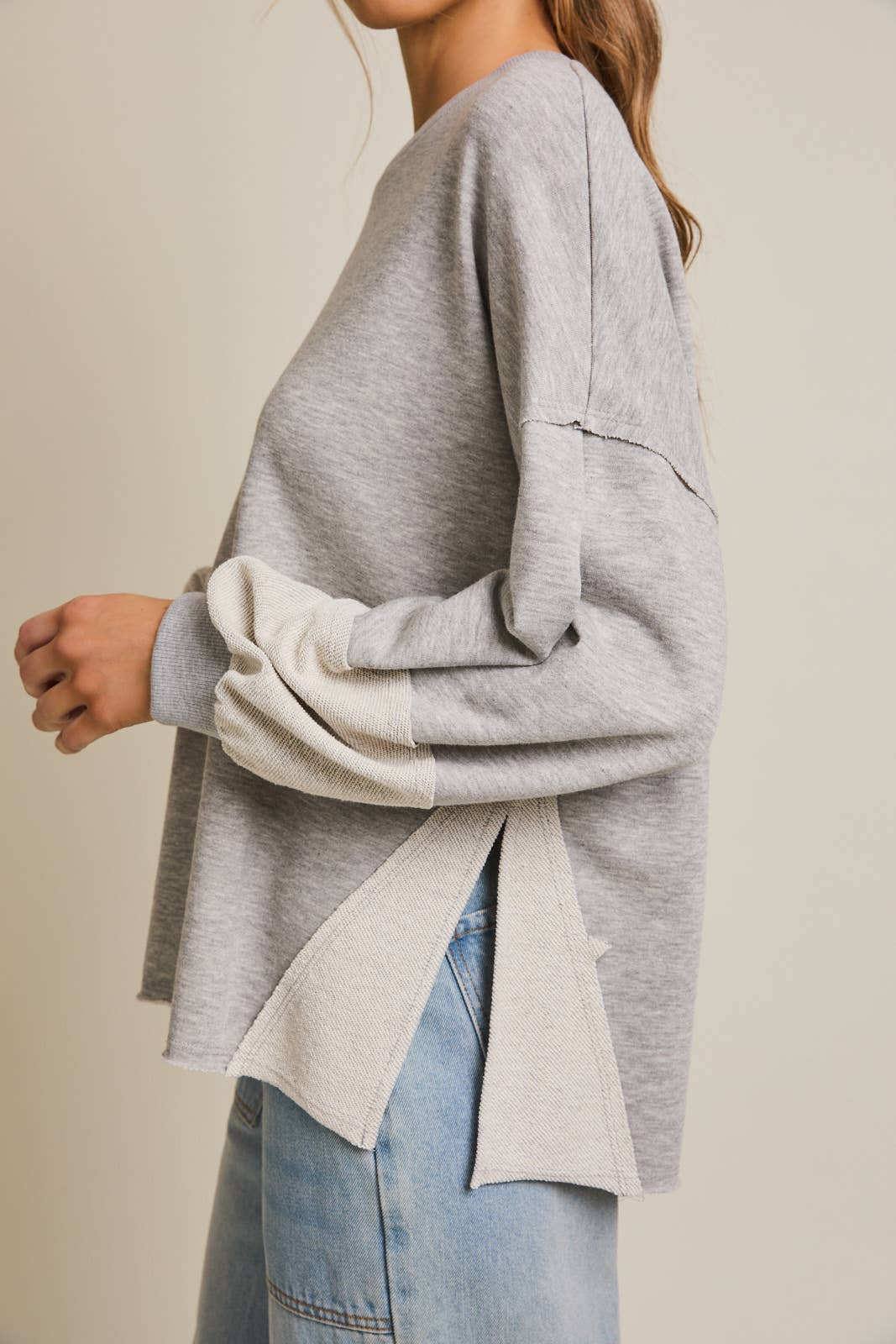 Raw Edge Sweatshirt