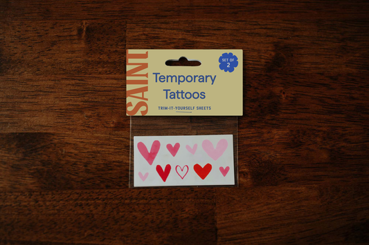 Tiny Hearts Temporary Tattoos