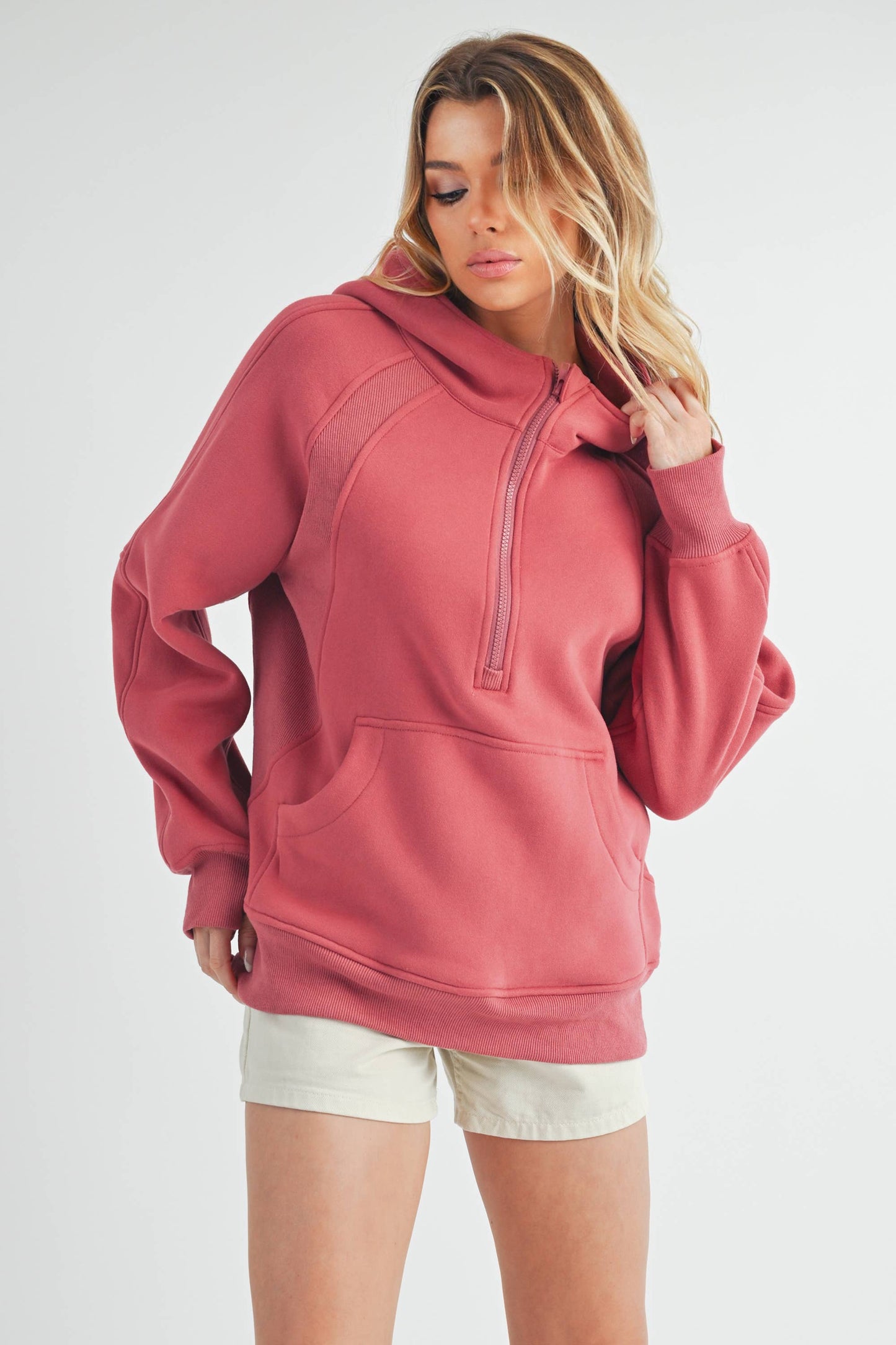 990DK Long Drea Half-Zip Hoodie