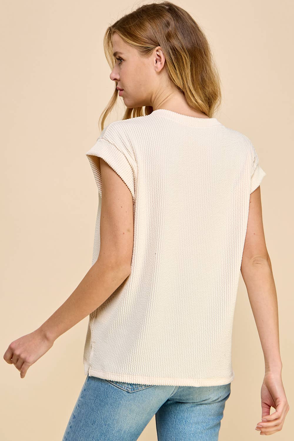 Sleeveless Rib Top