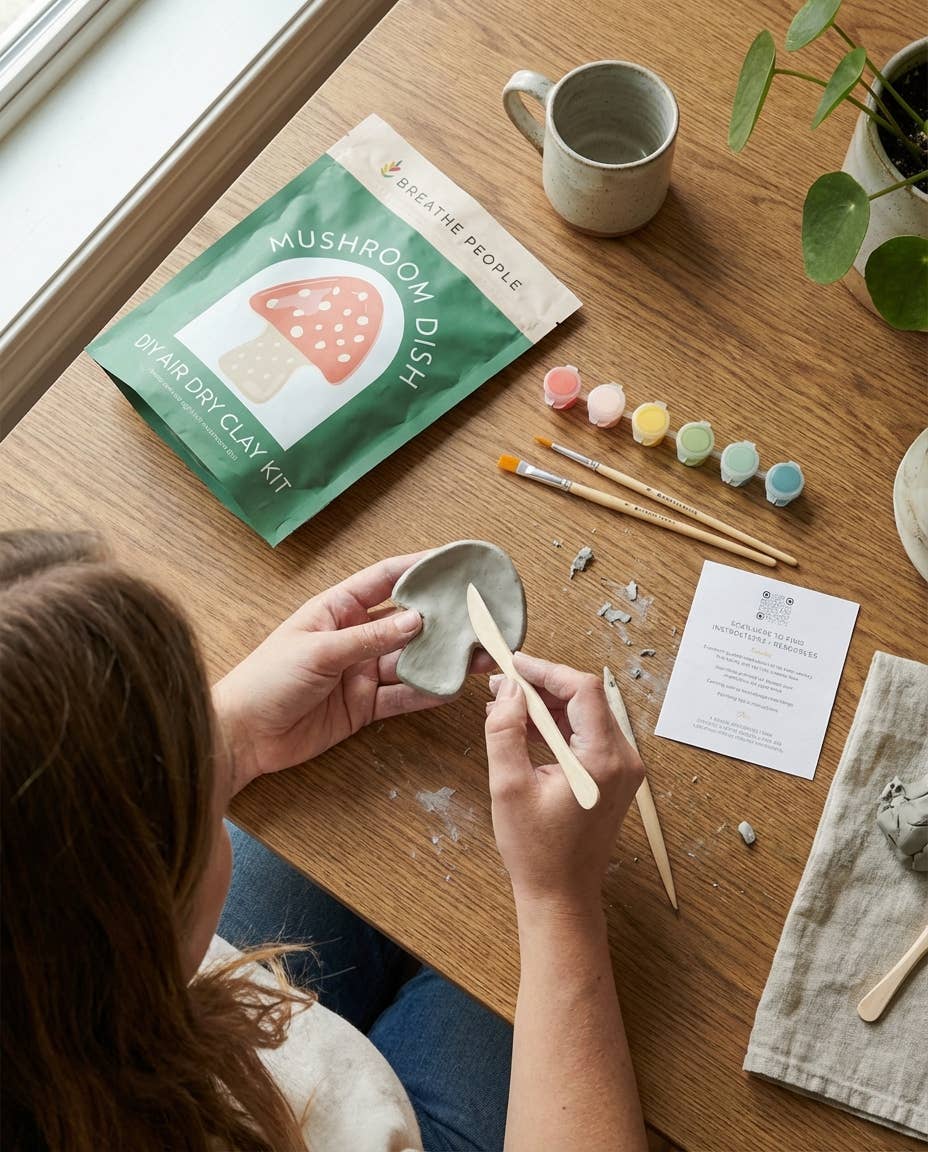 DIY Clay Kit- Mushroom Dish