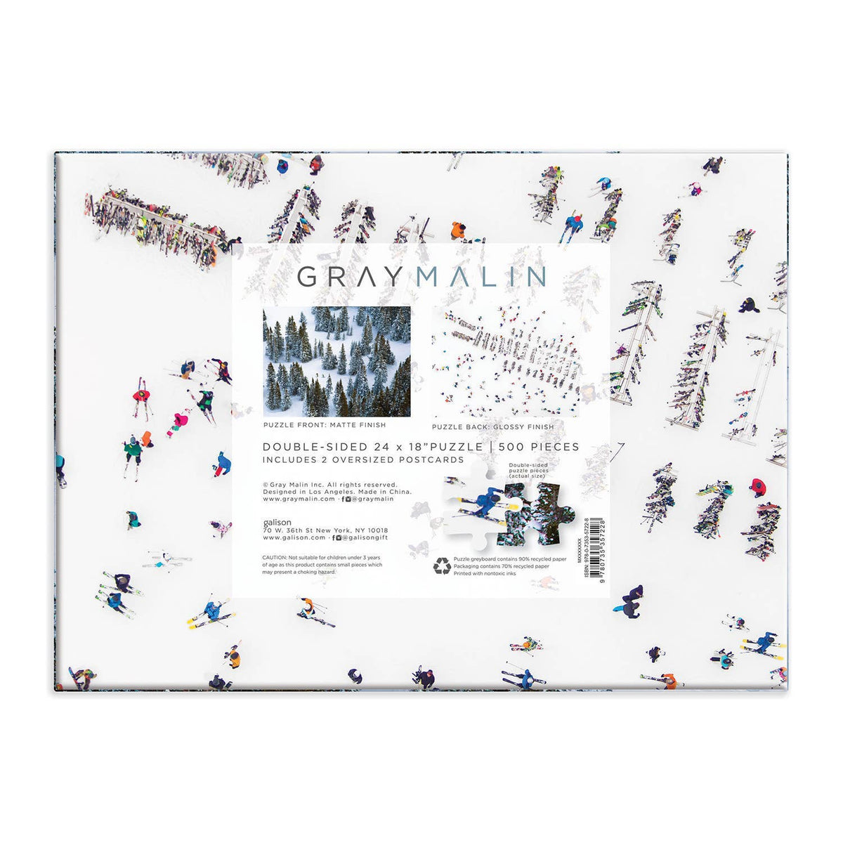 The Snow Double-Sided 500 Piece Puzzle