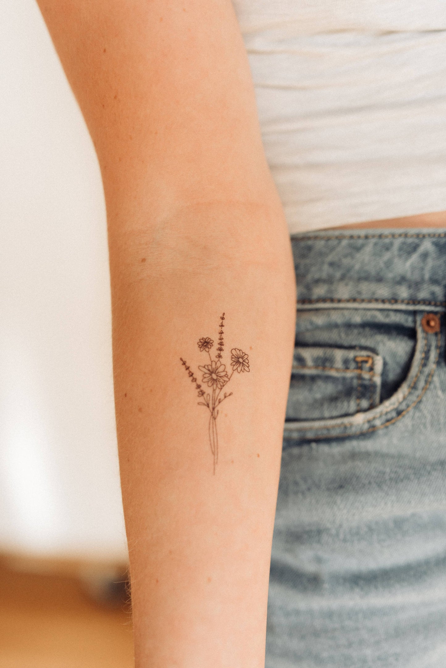 Daisy Temporary Tattoos