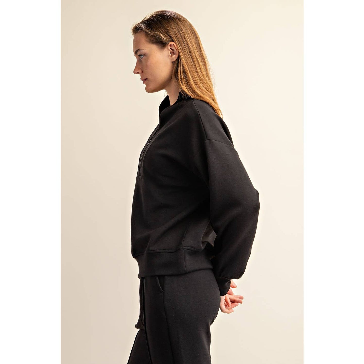 MODAL POLY SPAN SCUBA LUXE HALF ZIP JACKET