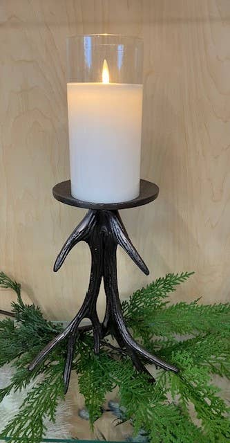 Metal Antler Candle Holder