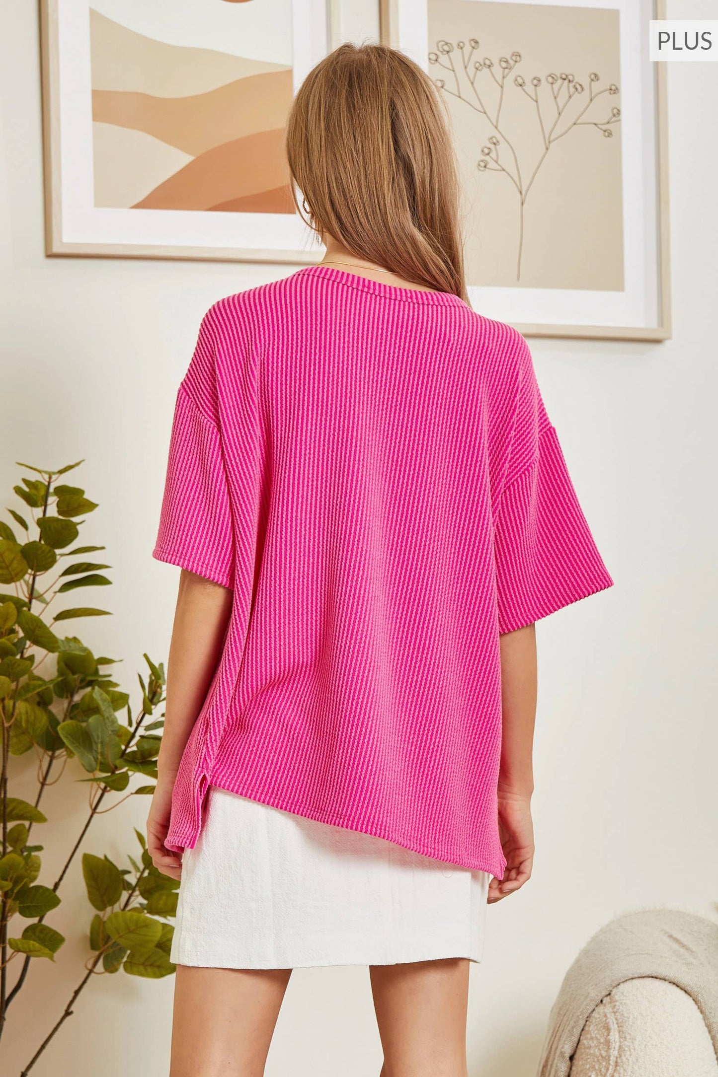 Ribbed Texture Tunic