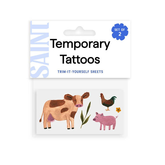 Farm Animals Temporary Tattoos