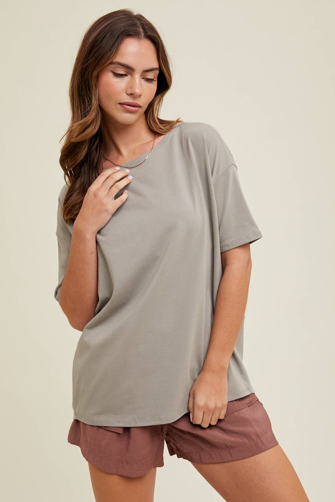 DOLMAN BOAT NECK KNIT TOP / WL24-8843