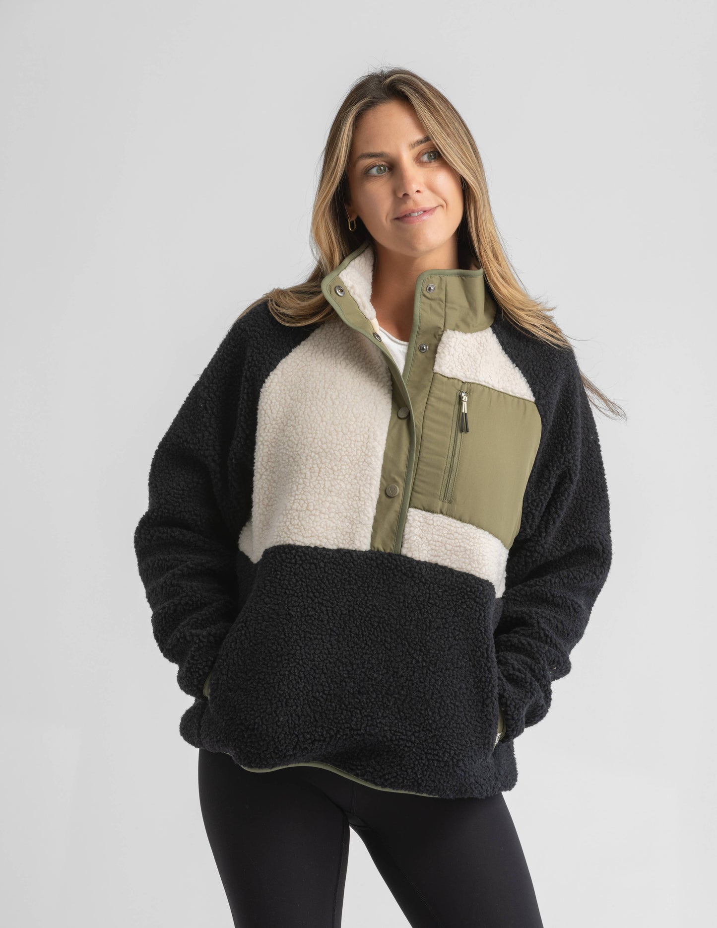 Quarter Snap Berber Pullover