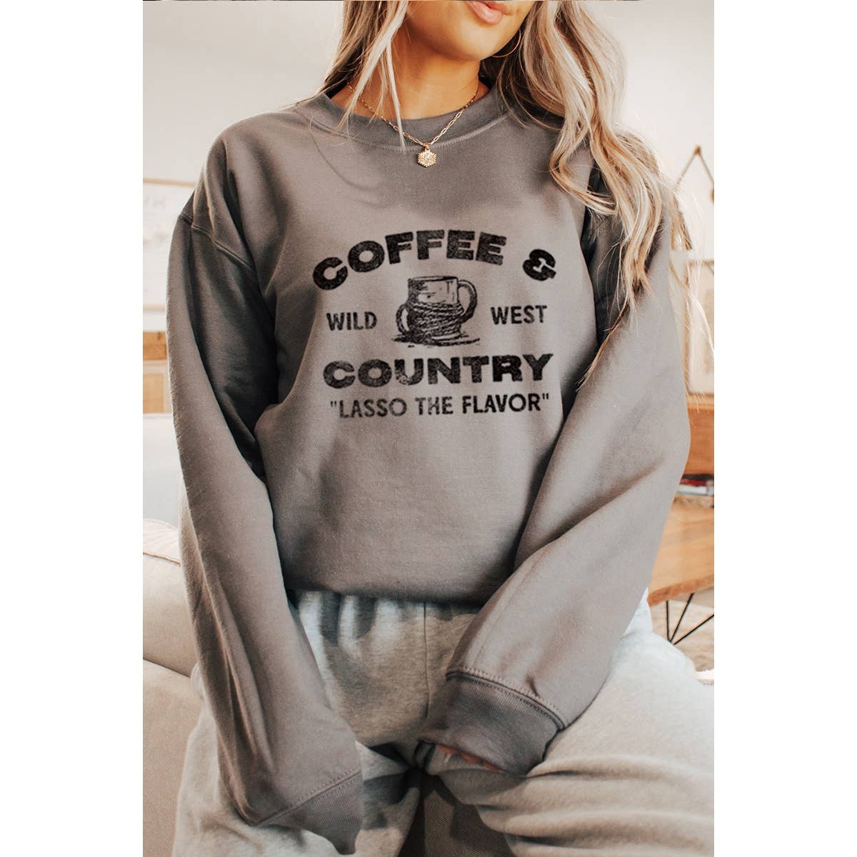 COFFEE VINTAGE GRAPHIC  SWEATSHIRTS