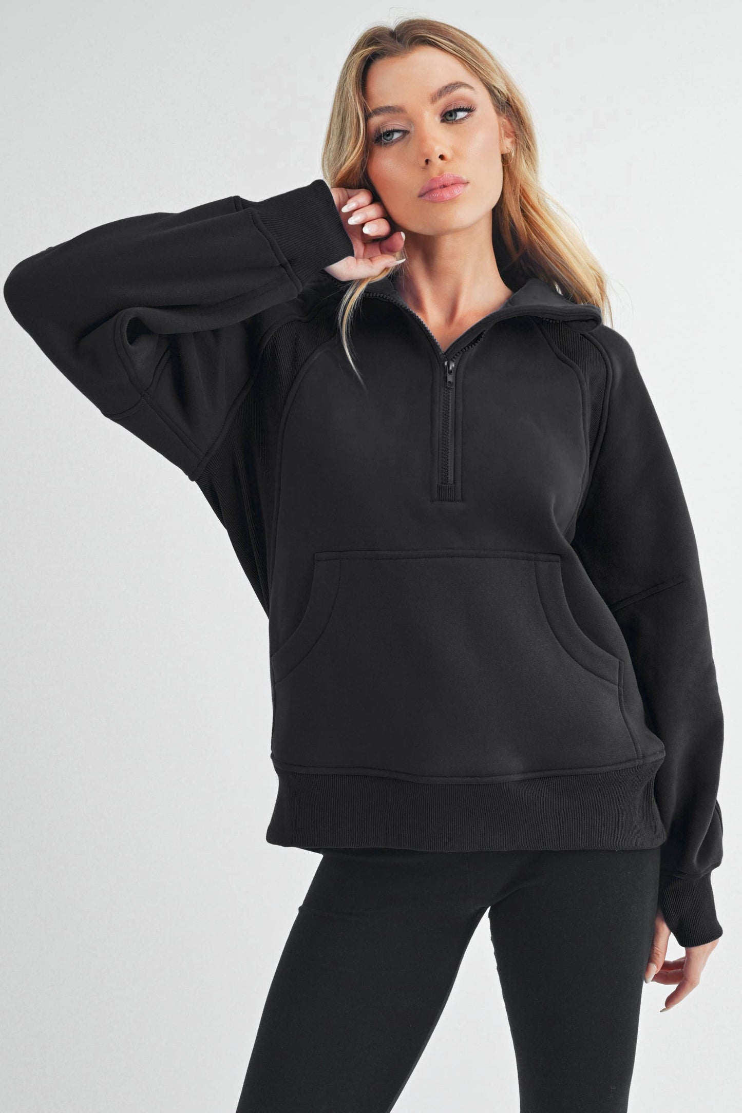 990DK Long Drea Half-Zip Hoodie