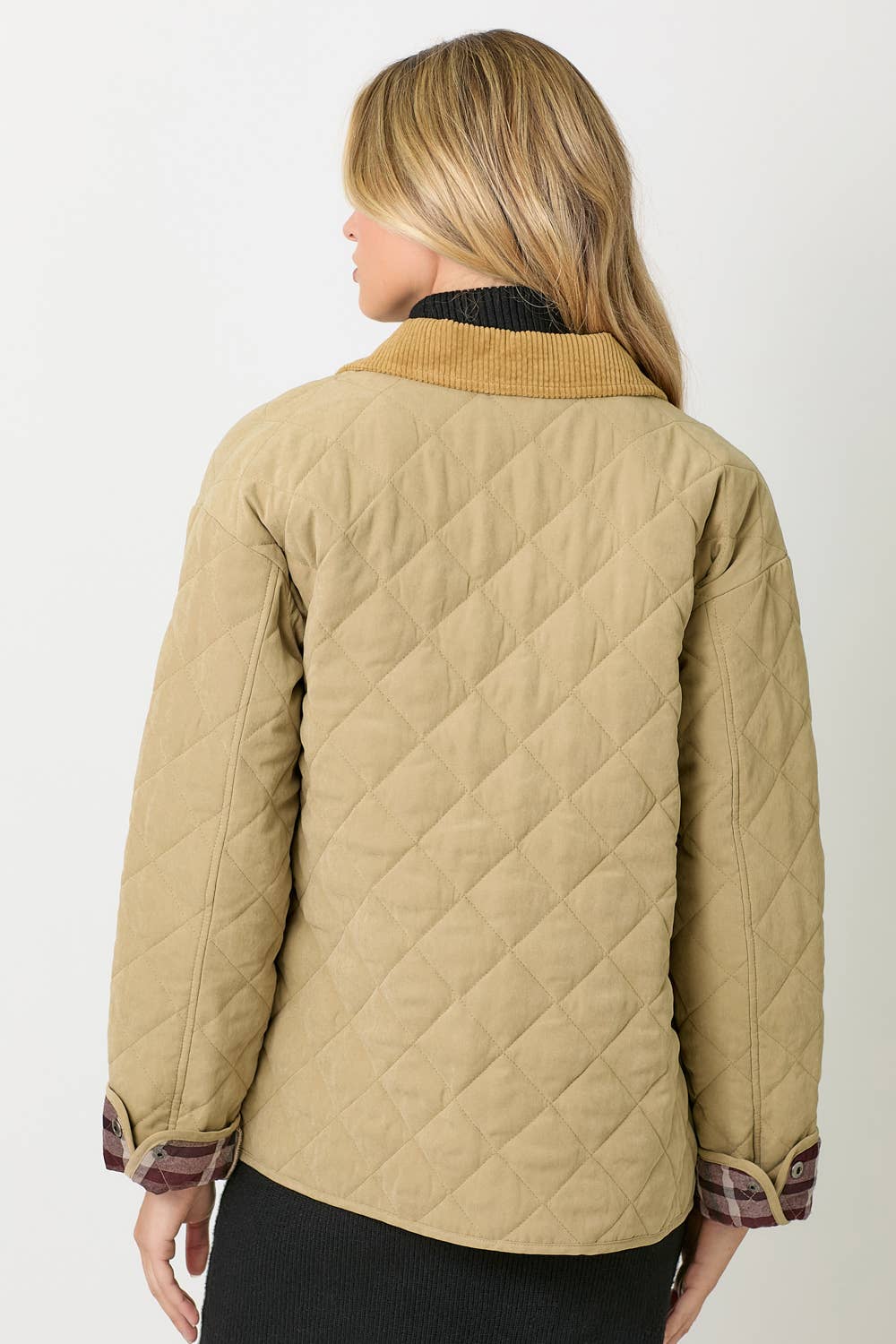 60188 Contrast Quilted Jacket