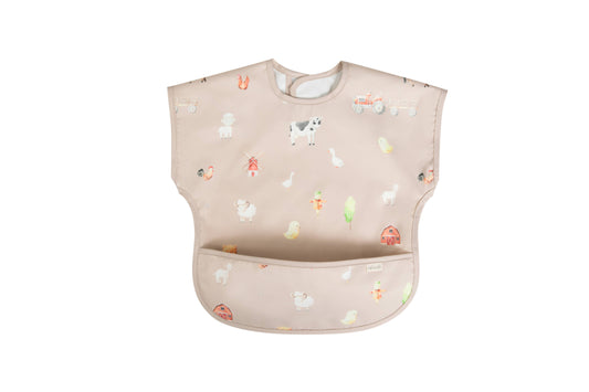 Smock Bib for Baby & Toddler Short Sleeve (Farm)