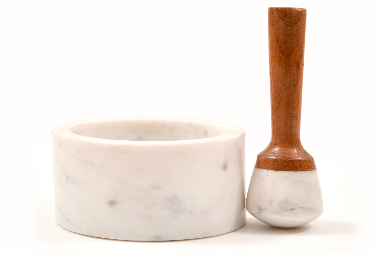 Marble Mortar & Pestle