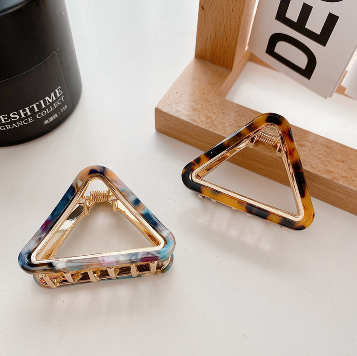 Triangle Gold Hair Clip