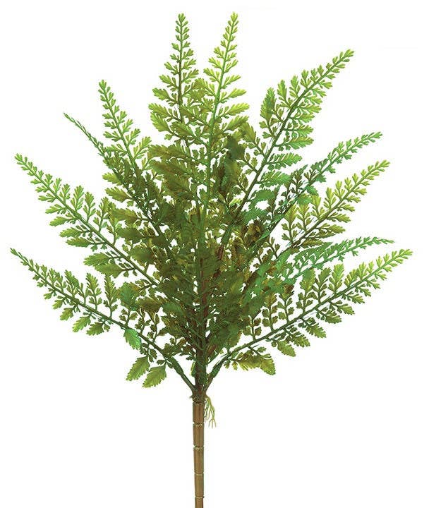 Artificial Natural Fern Bush - 17"