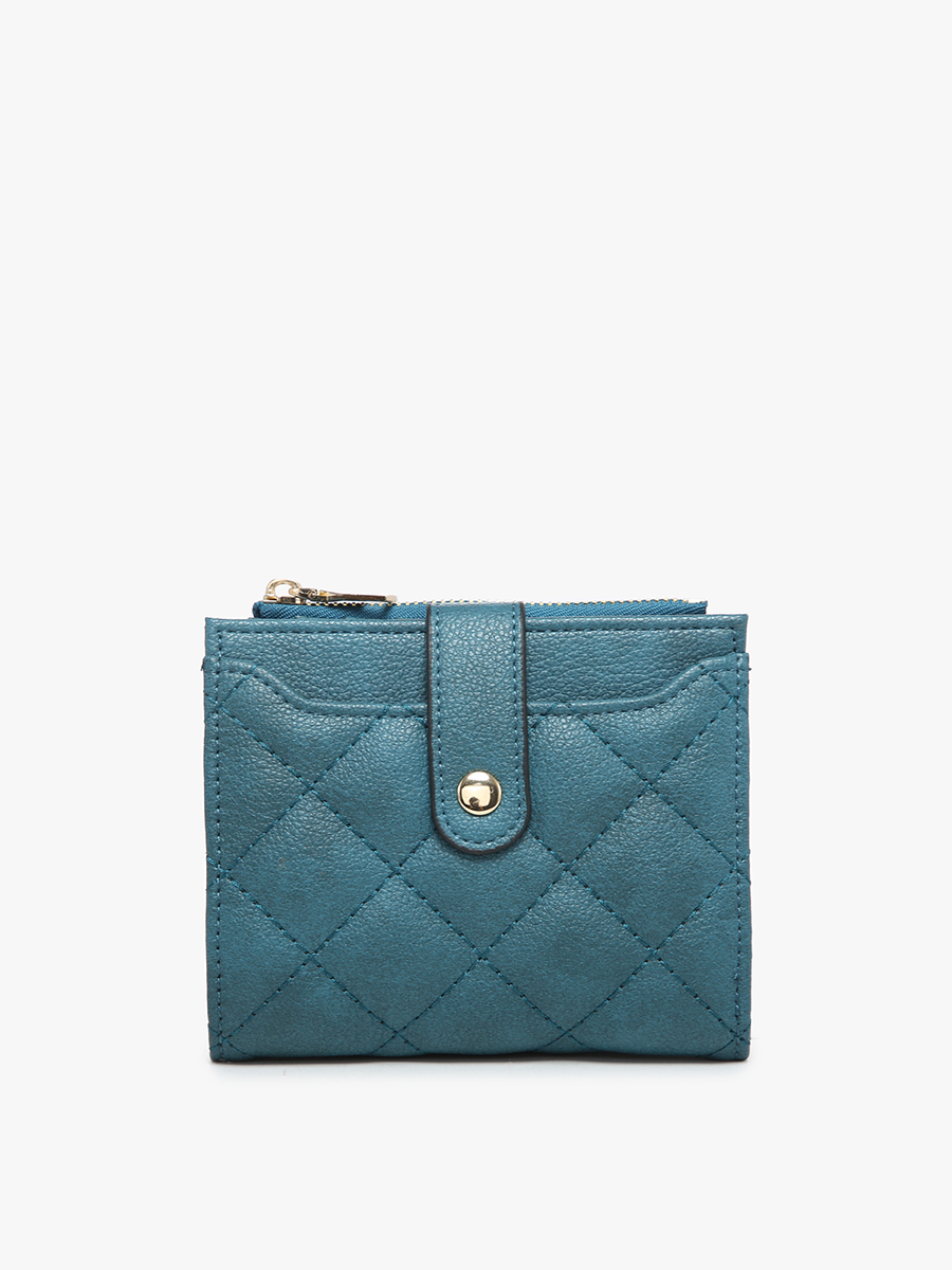 WL2228 Melody Quilted Zip Top Wallet