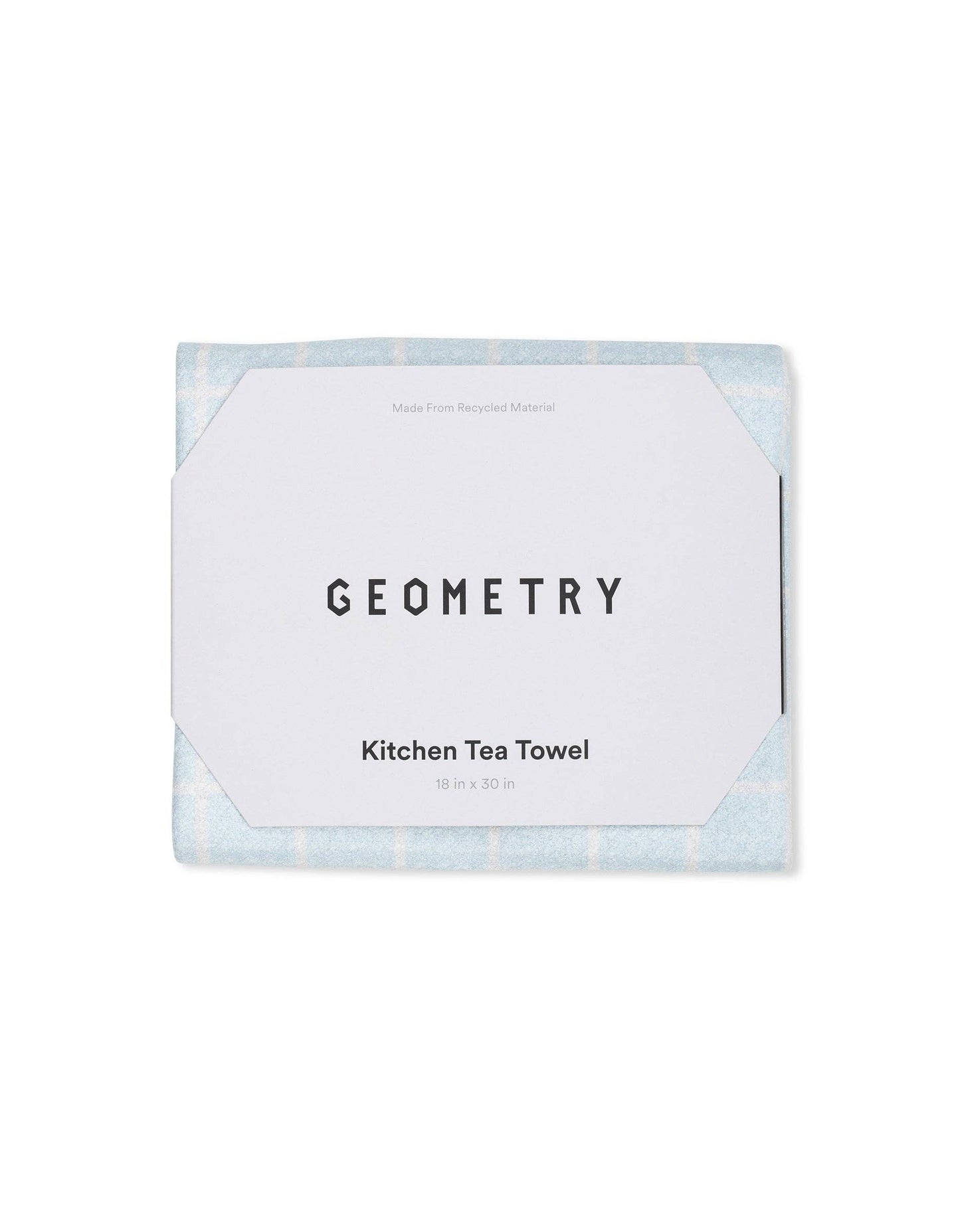 Summer Grid Blue Tea Towel