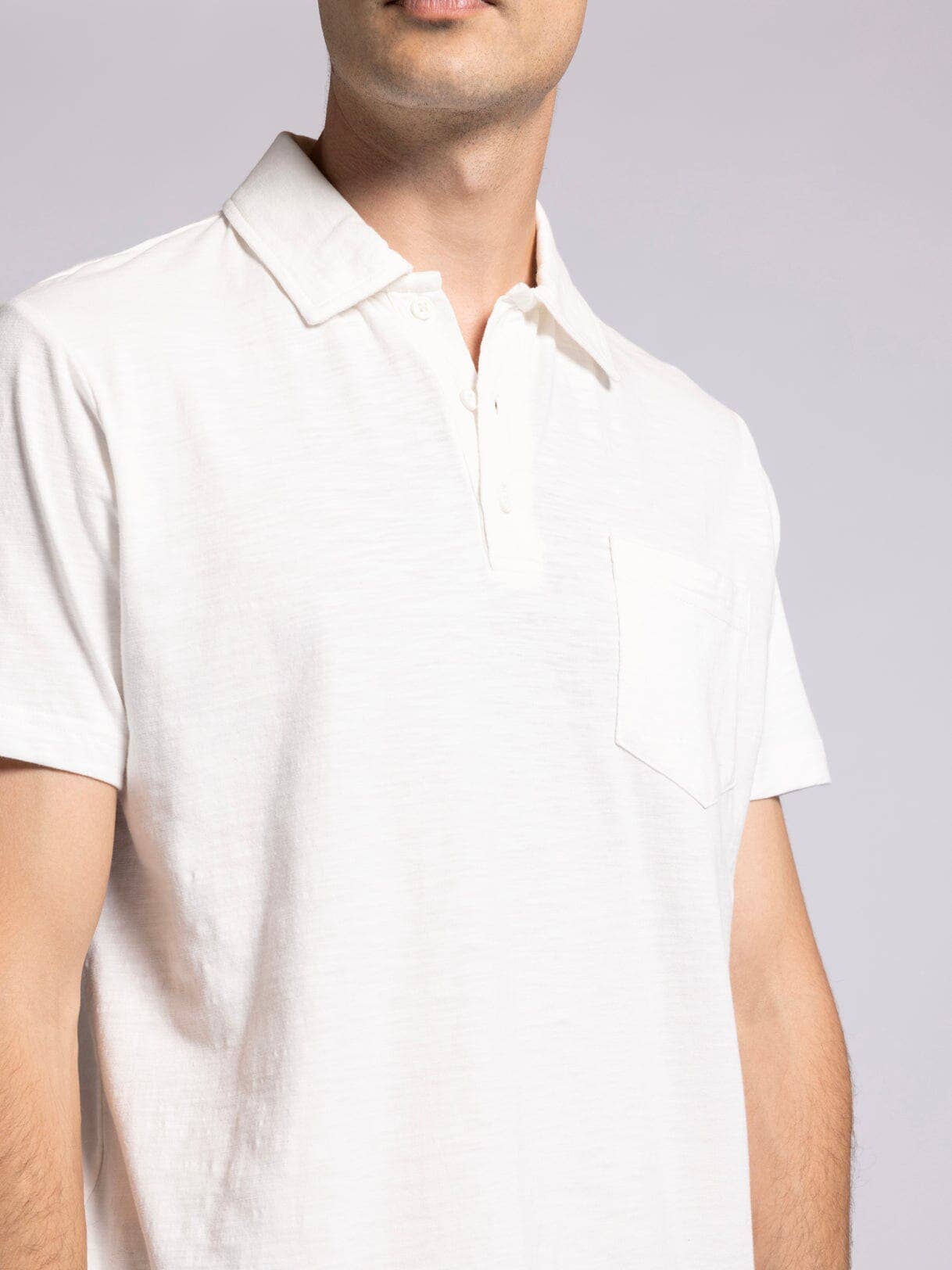 WILLIAM TOP - Cotton Collar Tee