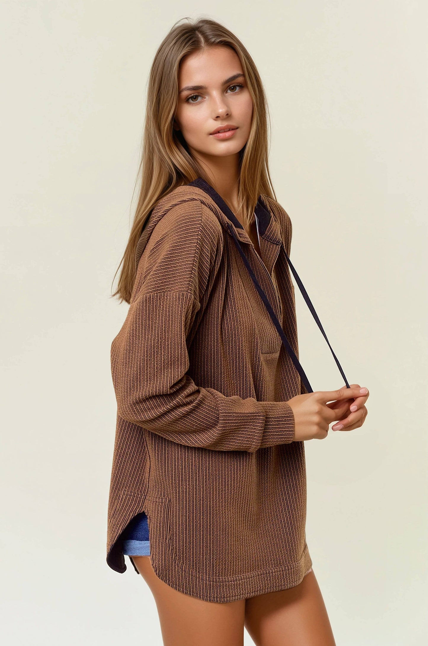 Stripe Hooded Sweatshirt