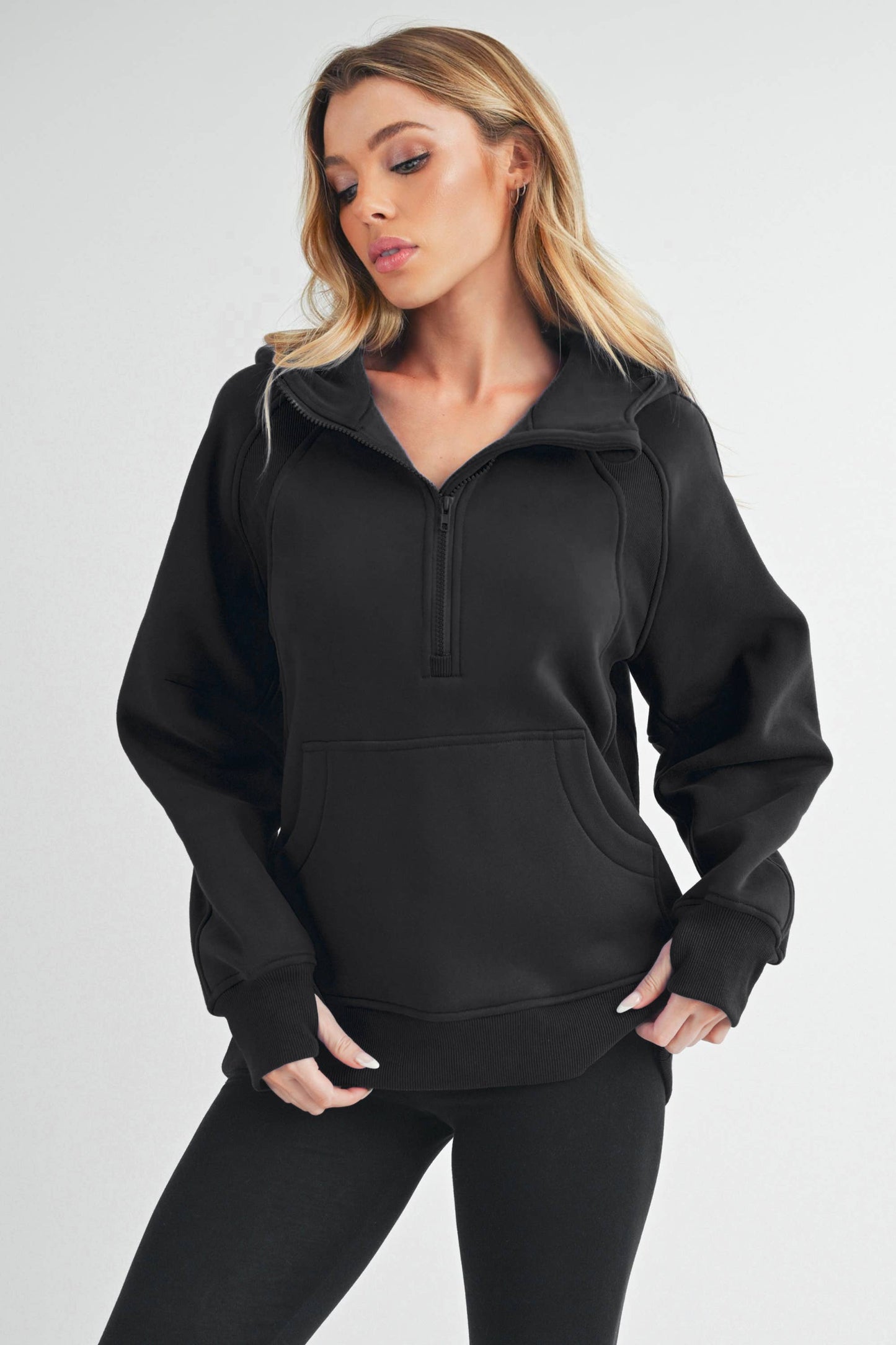 990DK Long Drea Half-Zip Hoodie