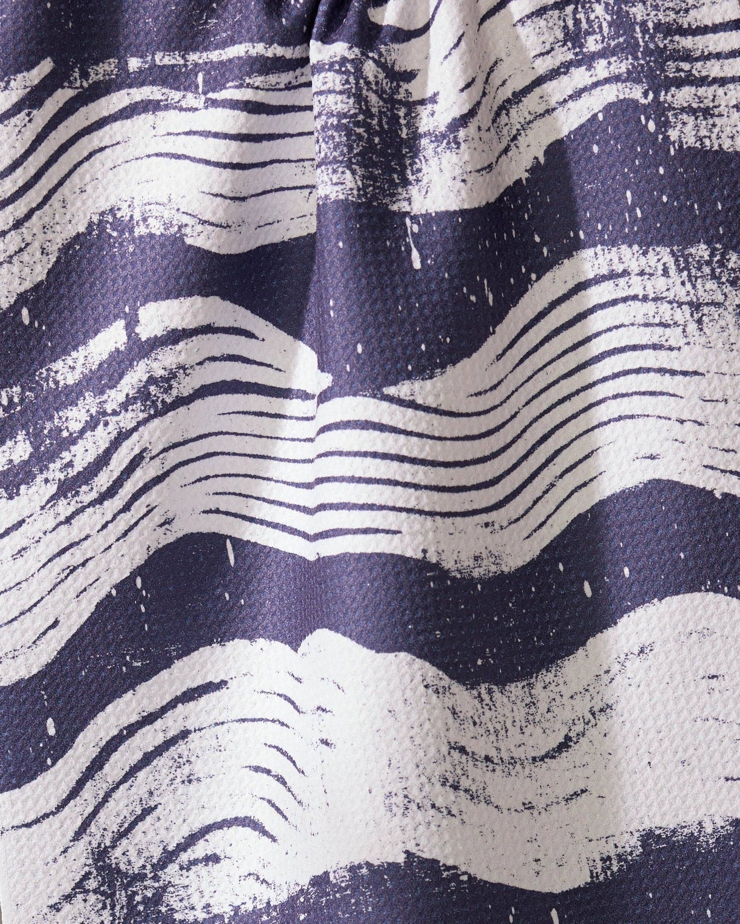 Brushline Navy Tea Towel
