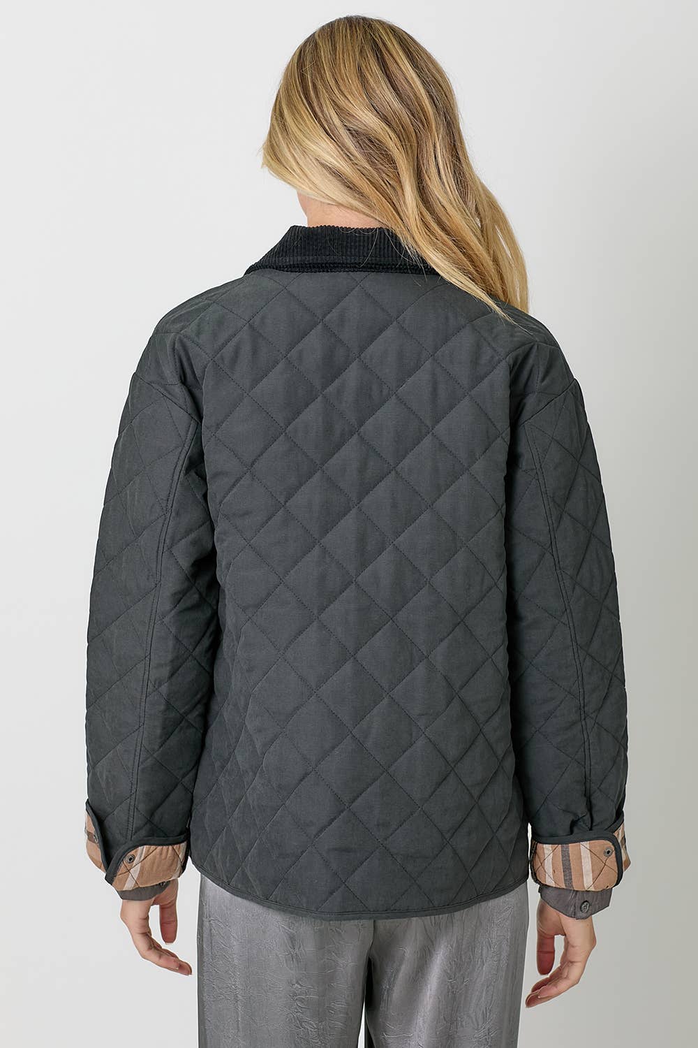 60188 Contrast Quilted Jacket