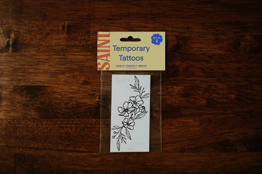 Poppy Bouquet Temporary Tattoos