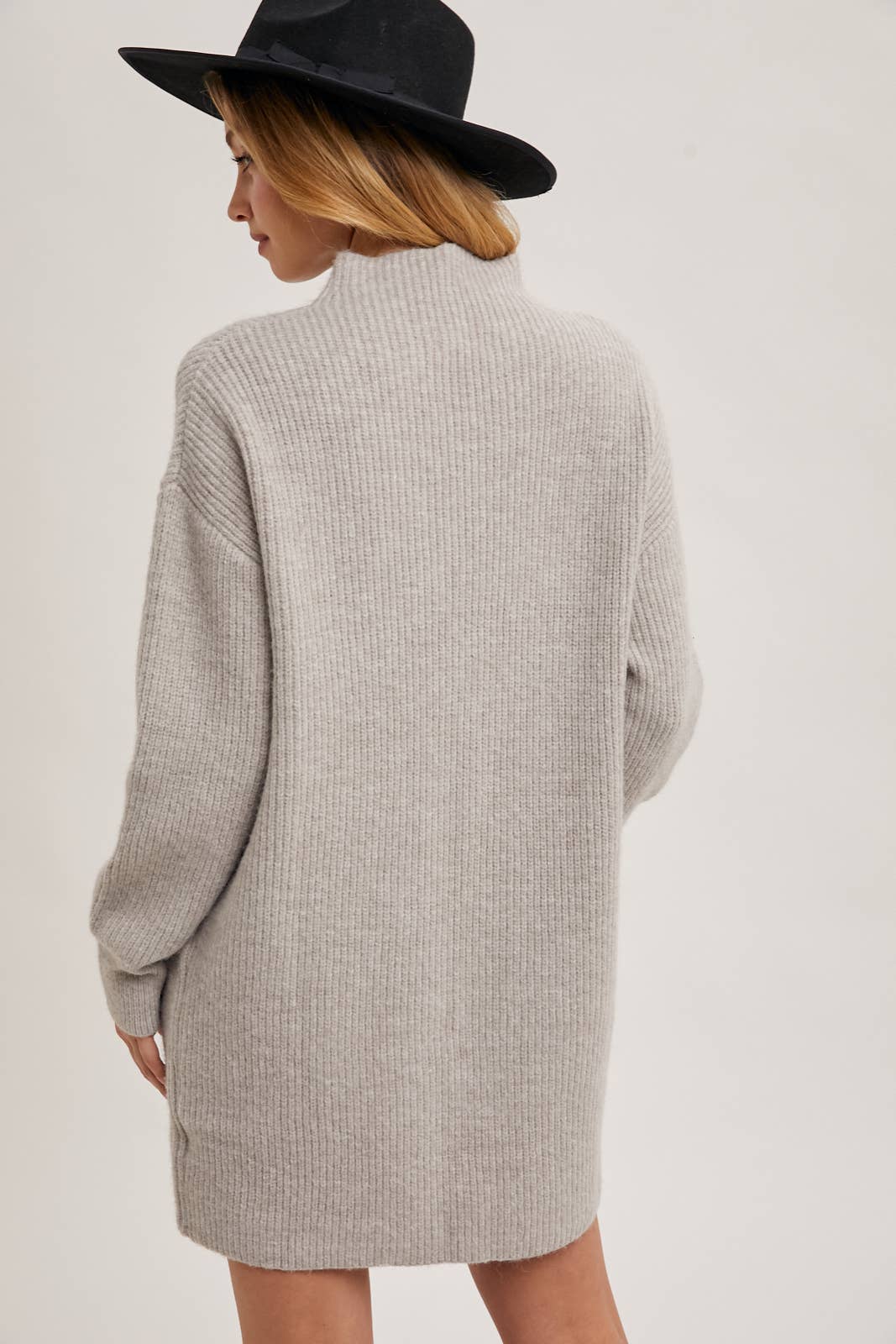 Mock Neck Sweater Mini Dress