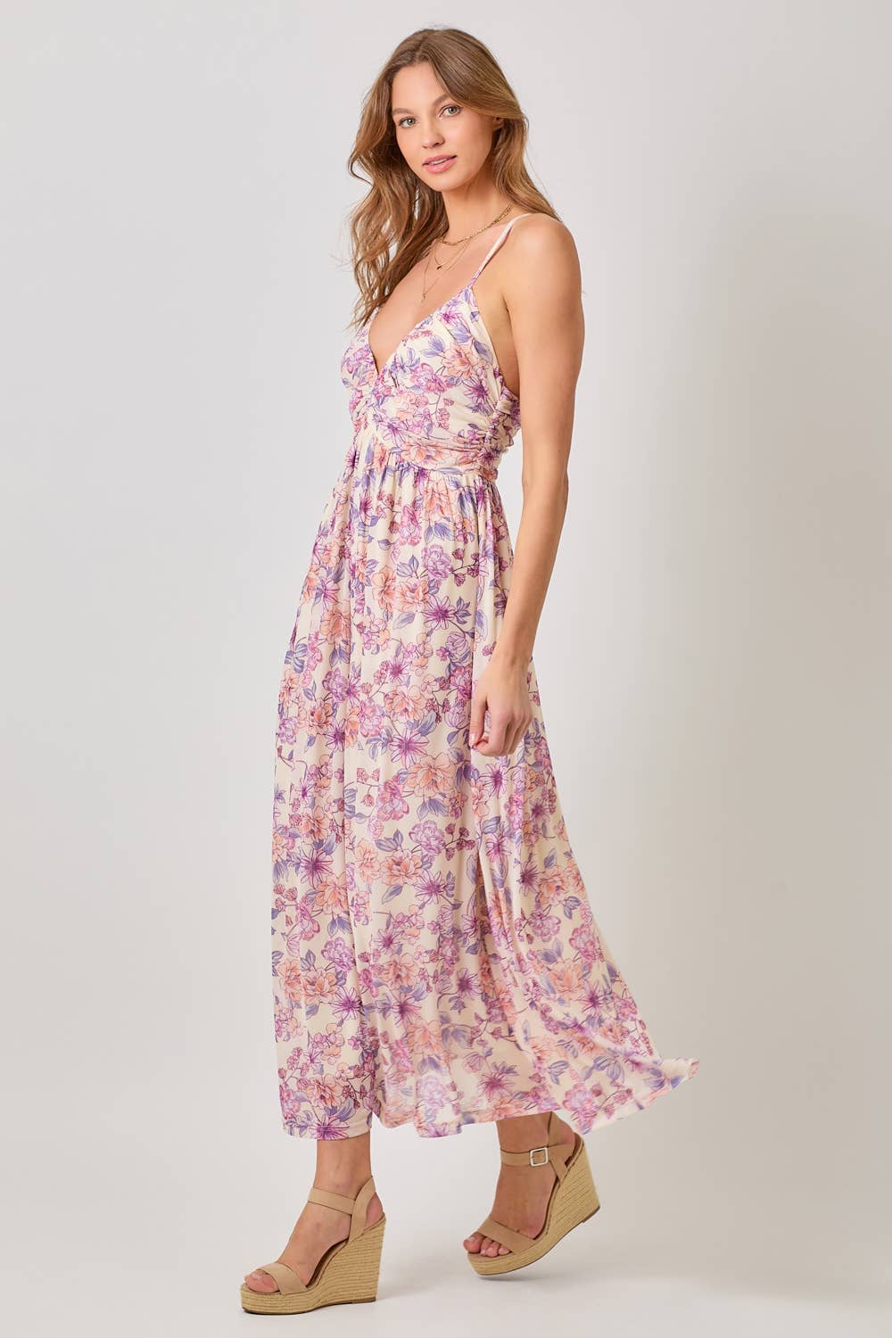 Floral Mesh Dress
