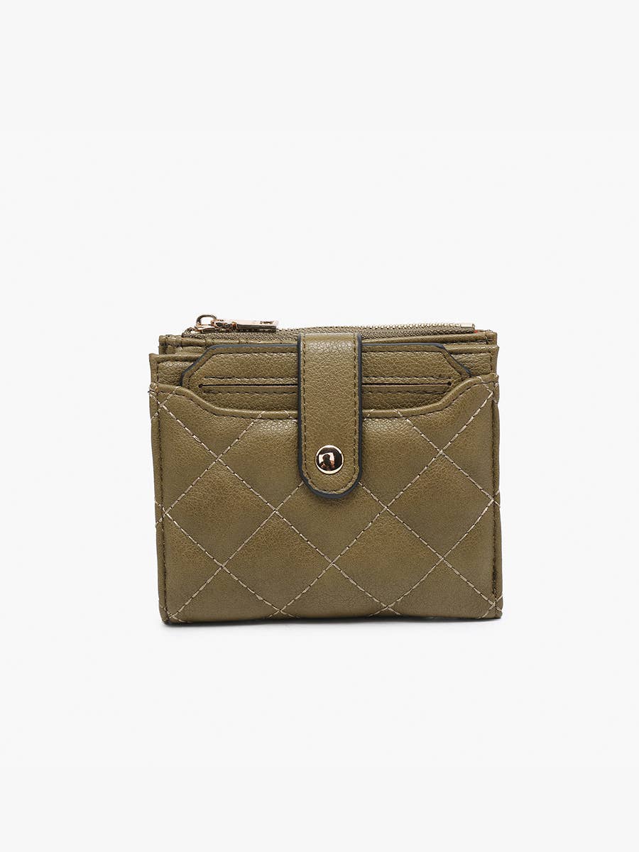 WL2228 Melody Quilted Zip Top Wallet