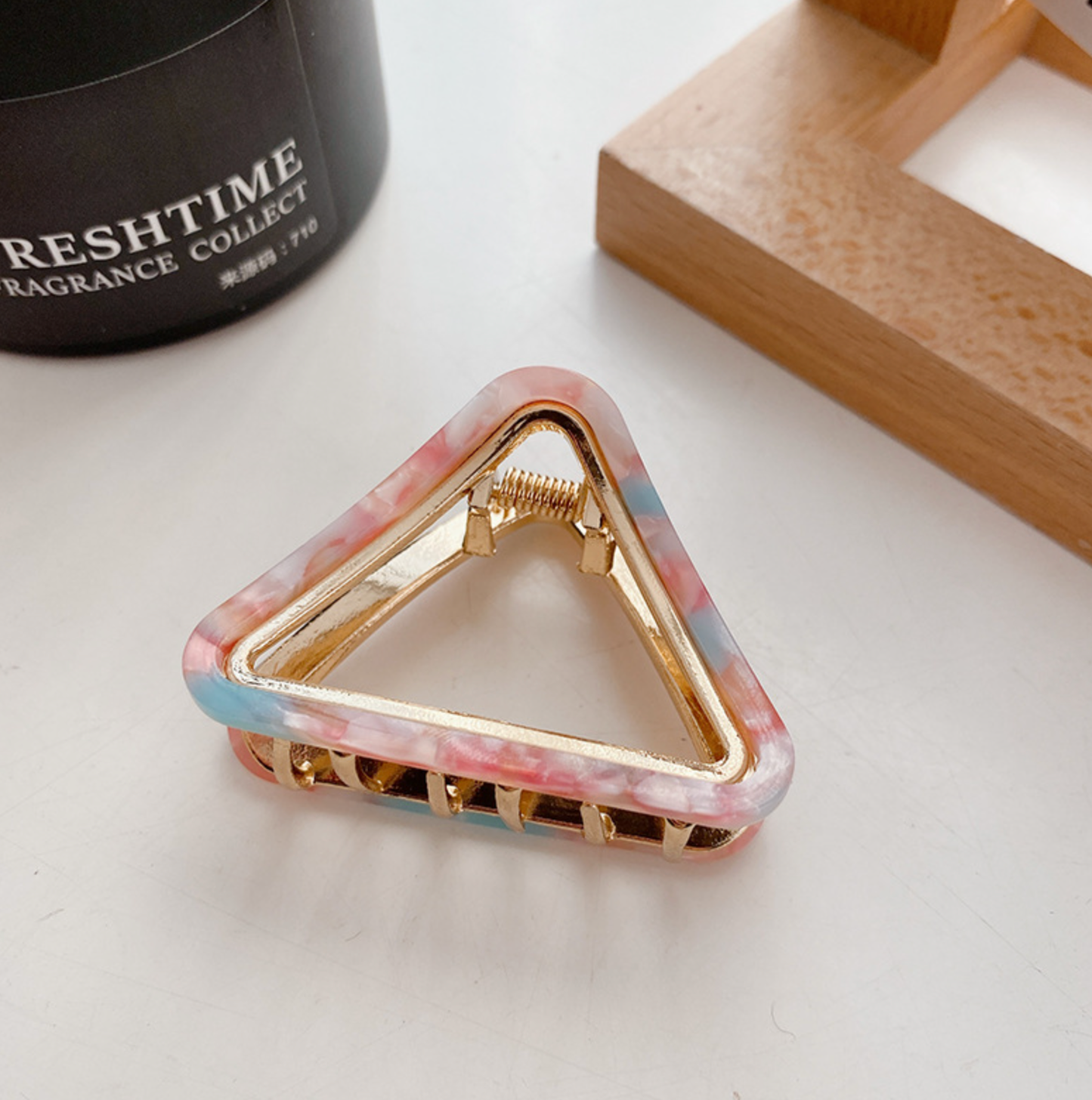 Triangle Gold Hair Clip