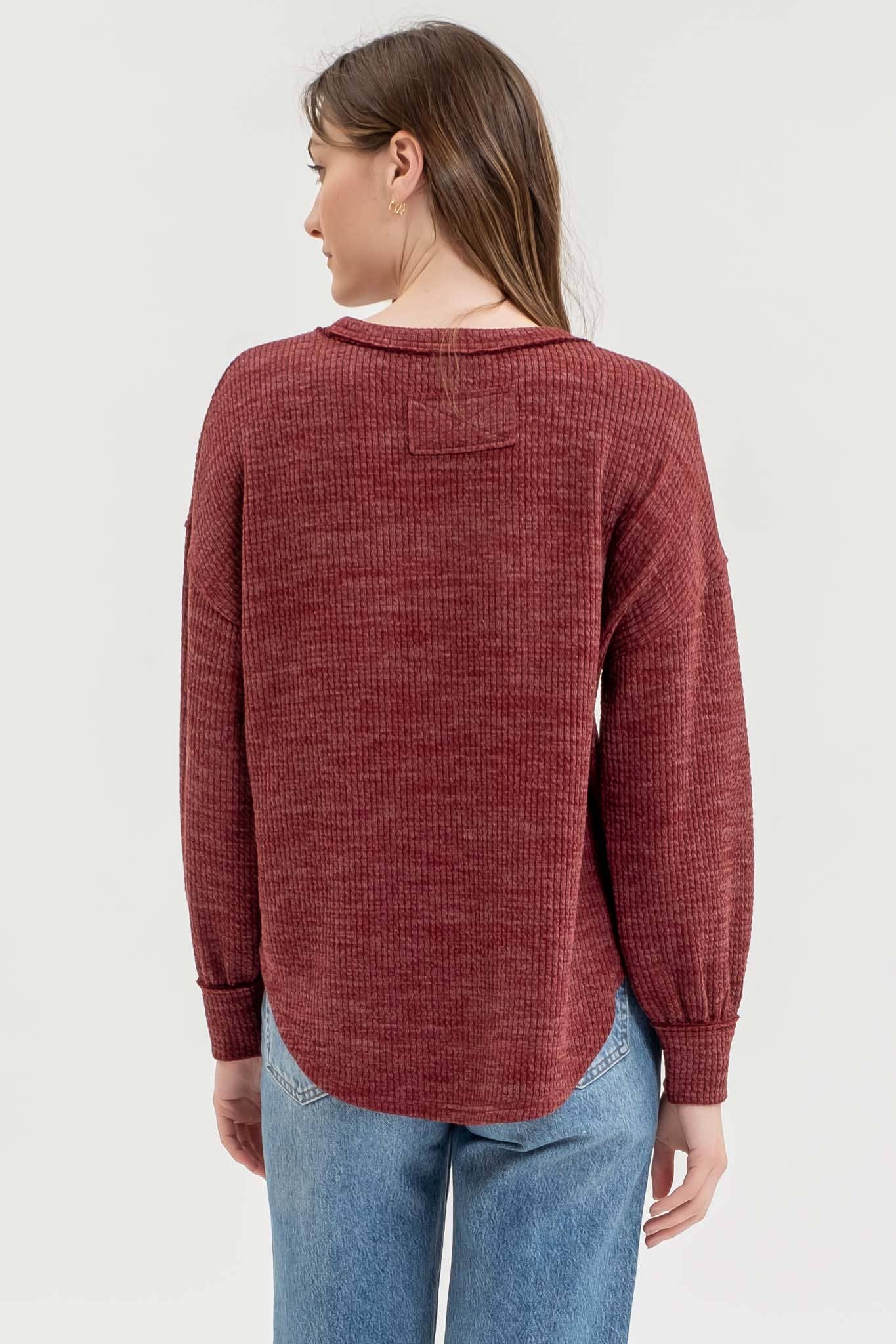 LONG SLEEVE SWEATER TOP