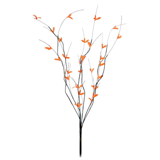 Artificial Spray with Orange Leaves - 36"