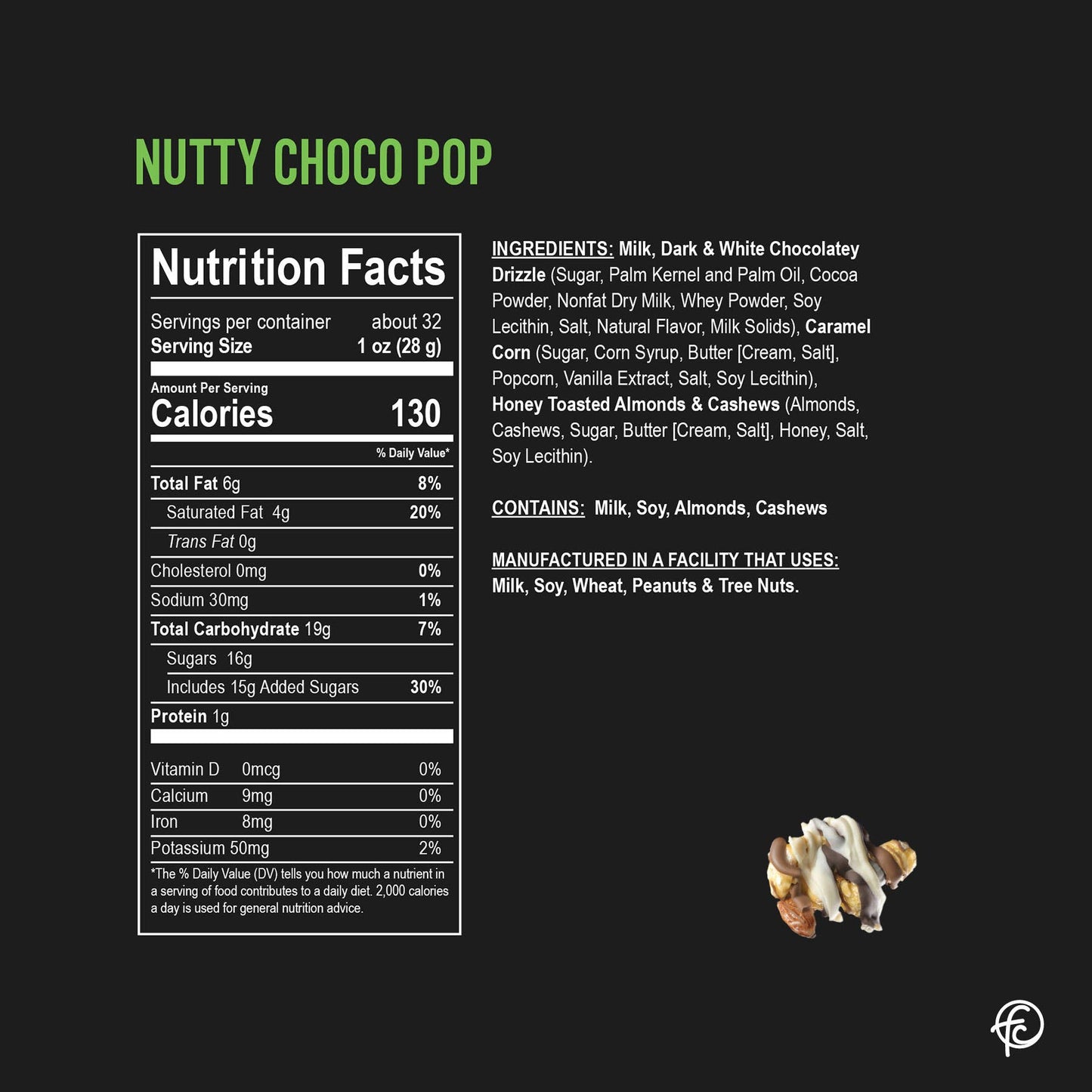 Nutty Choco Pop 5oz