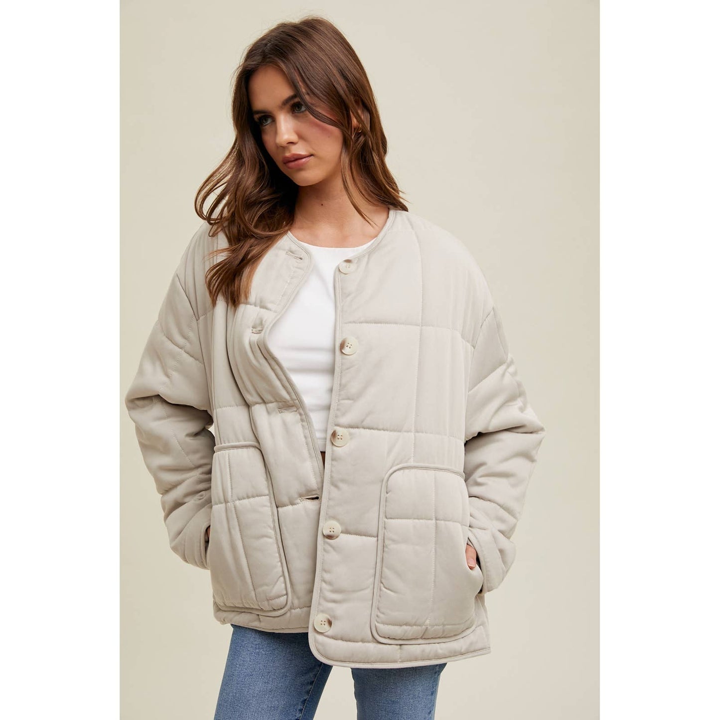 QUILTED OVERSIZED JACKET