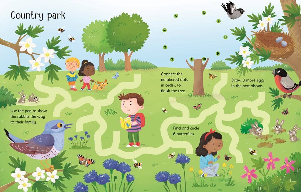 Wipe-Clean Nature Activities : Usborne