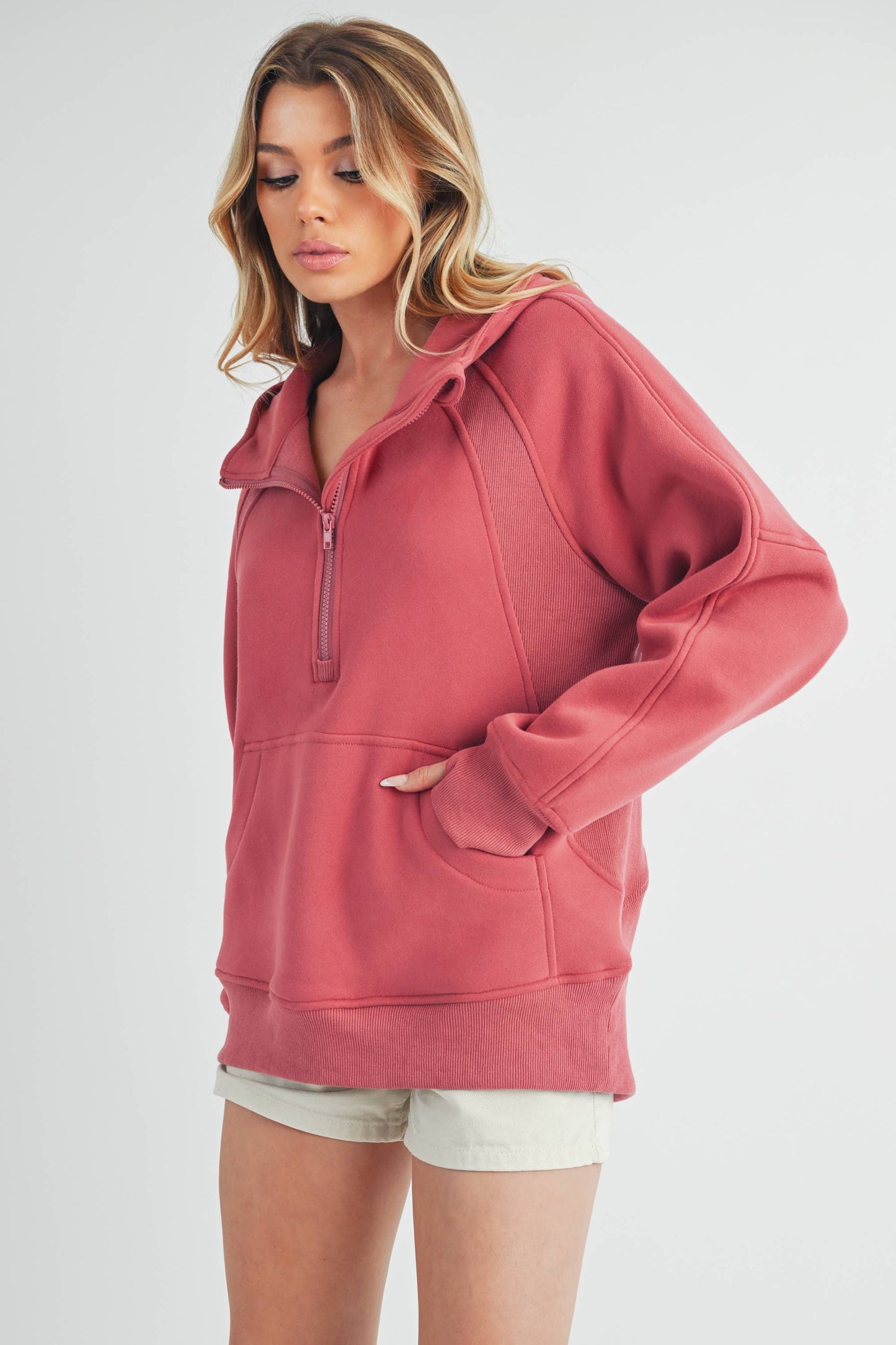 990DK Long Drea Half-Zip Hoodie