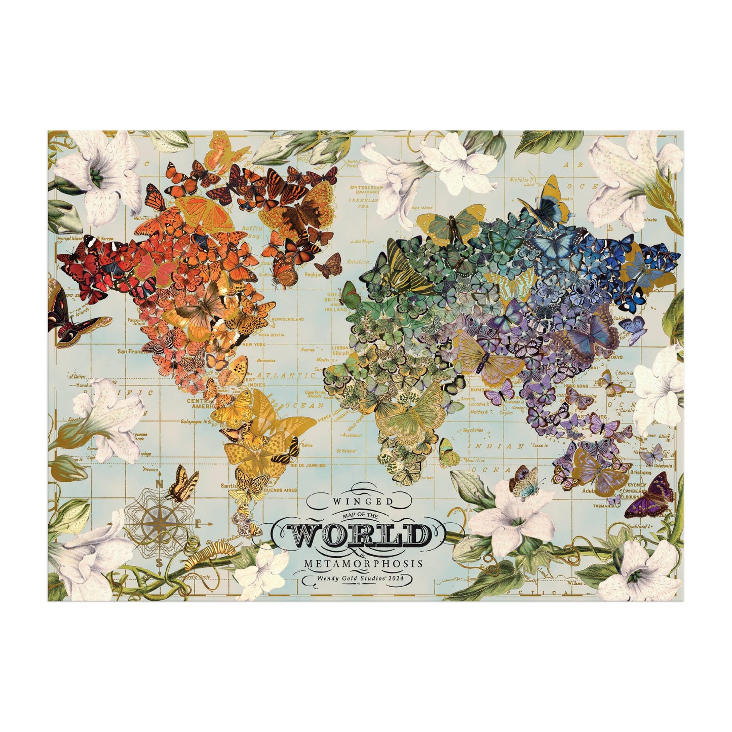 Butterfly World 1000 Piece Foil Puzzle