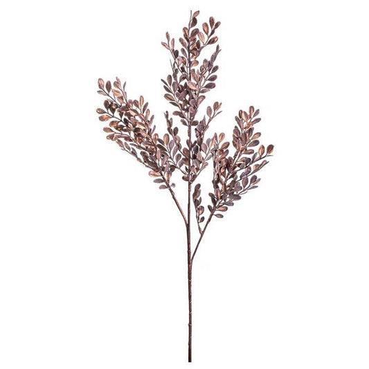 Artificial Bronze Boxwood Fall Leaf Spray - 28"